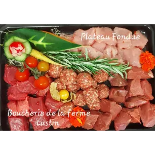 Fondue mixte 2 pers (250gr/pers)
