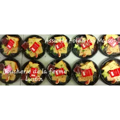 Assiettes de foie gras maison, confit & pain brioché