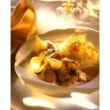 Plat civet de biche aux airelles & gratin dauphinois 1pers