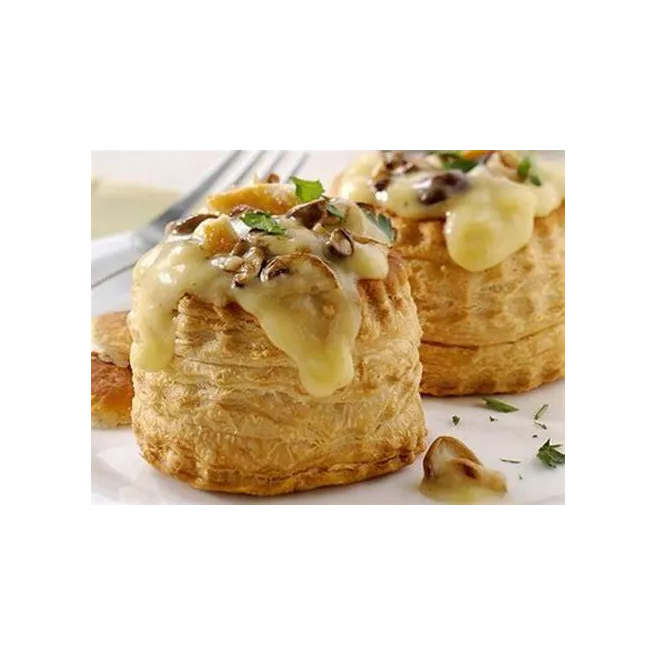 Vol au vent festif légèrement truffé & croquettes fraiche