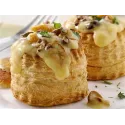 Vol au vent festif légèrement truffé & croquettes fraiche