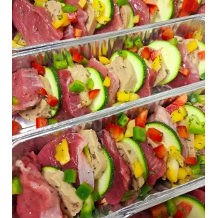 Filet mignon aux légumes en sauce 600gr