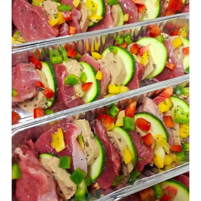 Filet mignon aux légumes en sauce 600gr