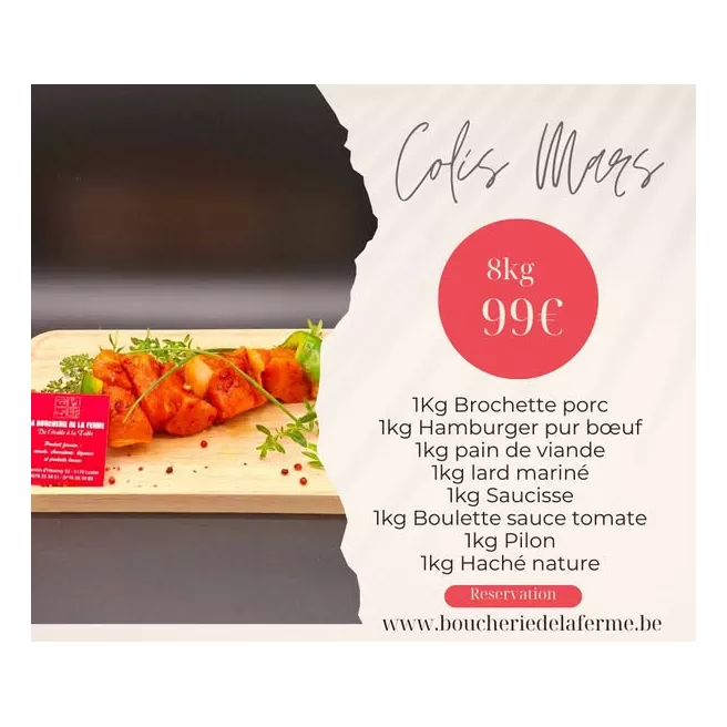 Colis action mars 99€